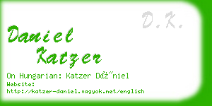 daniel katzer business card